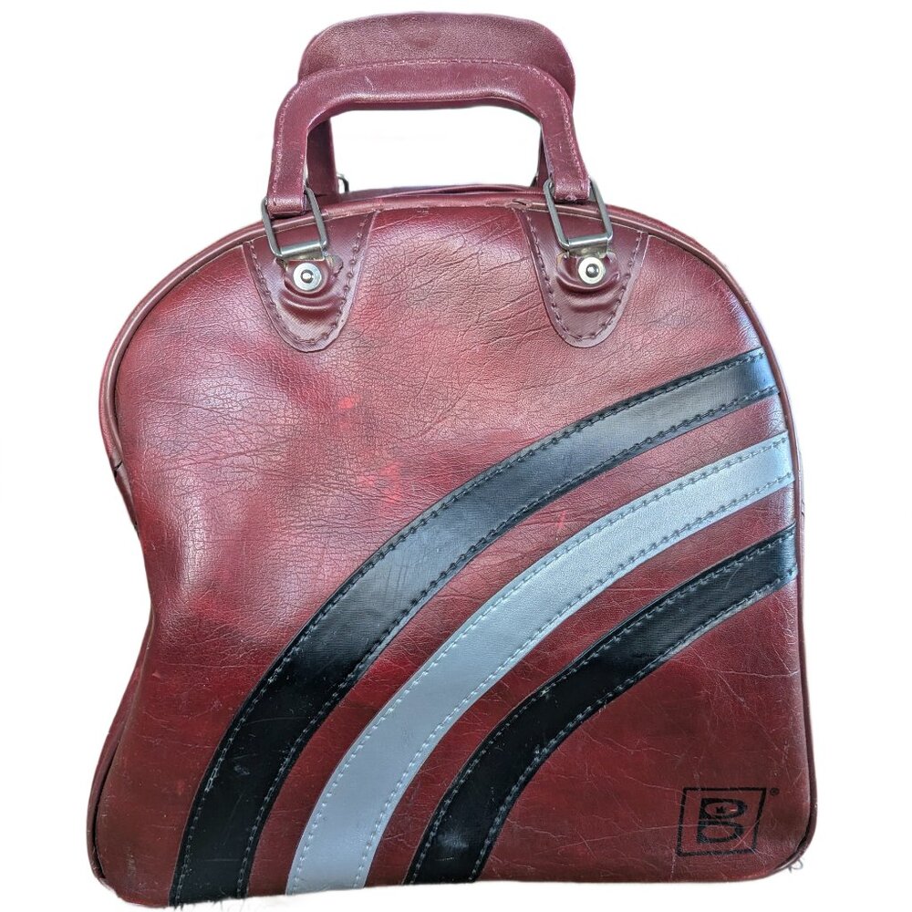 🎳 Vintage Brunswick Old School Bowling Ball Bag 🎳